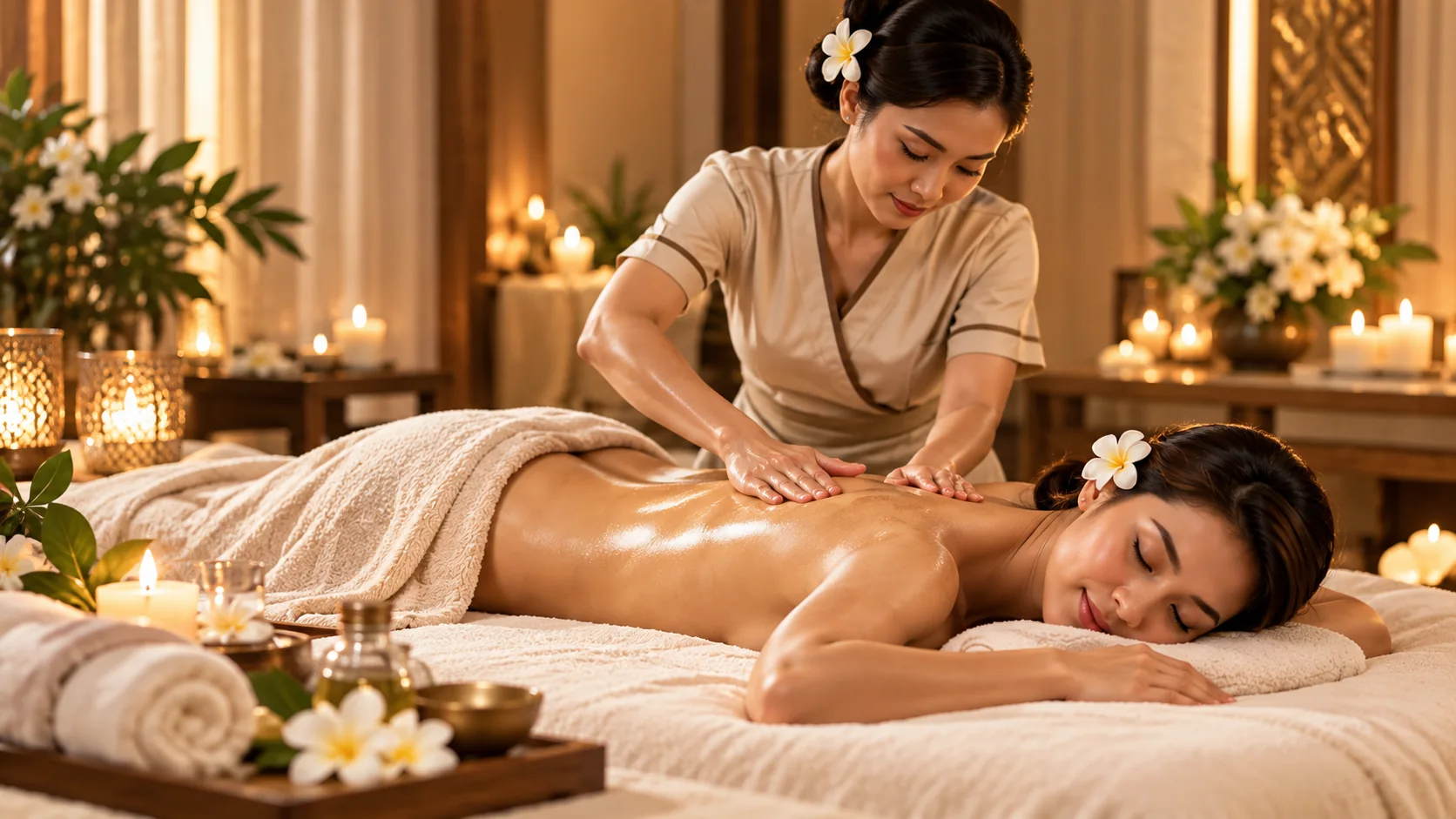Combination Massage home massage illustration